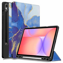 Load image into Gallery viewer, ProElite Cover for Samsung Galaxy Tab S10 Lite 10.9"/ Tab S9 FE 10.9 inch/Tab S10 FE/Tab S9 11", Soft Flexible Flip Case Cover with S Pen Holder, Auto Sleep Wake, [Recoil Series] - Ocean Blue
