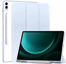 Load image into Gallery viewer, ProElite Cover for Samsung Galaxy Tab S9 FE Plus/S9 Plus/S10+ 12.4 inch Case, Smart Flip Case Cover for Galaxy Tab S9 FE+/S9 Plus/S10+ 12.4 inch with S Pen Holder, Haze Blue [Transparent Back]

