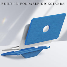 Load image into Gallery viewer, ProElite Case for MacBook Neo 13 inch 2026, Fabric Material Hard Shell with Slim TPU Bumper and Fold Kickstand, Sky Blue
