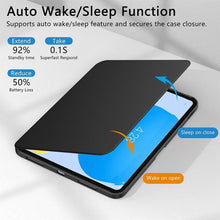 Load image into Gallery viewer, ProElite Cover for Galaxy Tab S9 Plus/ S9 FE+ Case, 360 Degree Rotatable Smart Flip Case Cover for Samsung Galaxy Tab S9 Plus/S8 Plus/S7 FE/S10+ 12.4 inch Transparent Back with S Pen Holder, Black
