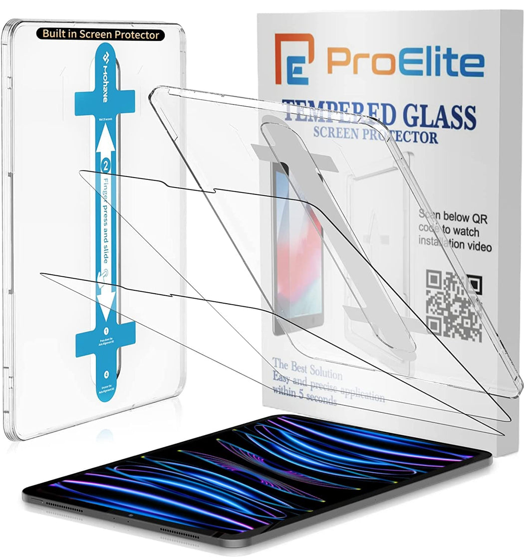 [2-Pack] ProElite Tempered Glass Screen Protector for Apple iPad Air 5th/4th Gen 10.9