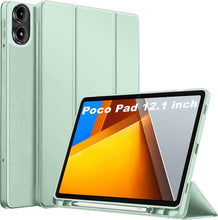 Load image into Gallery viewer, ProElite Cover for Poco Pad 12.1 inch Cover, Soft Flexible Flip Case Cover for Poco Pad 12.1 inch with Pen Holder, Support Auto Sleep Wake Feature, [Recoil Series] - Mint Green
