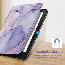 Load image into Gallery viewer, ProElite Cover Case for Kindle Paperwhite 12th Gen 7 inch Case, Slim Smart Flip case Cover for Amazon Kindle Paperwhite 12th Generation 7 inch 2024, Marble Purple
