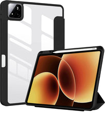 Load image into Gallery viewer, ProElite Cover for Xiaomi Mi Pad 8/Pad 8 Pro 11.2 inch case Cover, Transparent Flip Case for Mi Pad 8/Pad 8 Pro 11.2 inch with Pen Holder (Supports Auto Sleep Wake Function), Black
