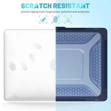 Load image into Gallery viewer, ProElite Case for MacBook Pro 14 inch Case 2024 2023 2022 2021 Release M3 A2918 A2992 M2 A2779 M1 A2442 Pro Max,Heavy Duty Honeycomb Hard Shell with Slim TPU Bumper and Fold Kickstand, Dark Blue
