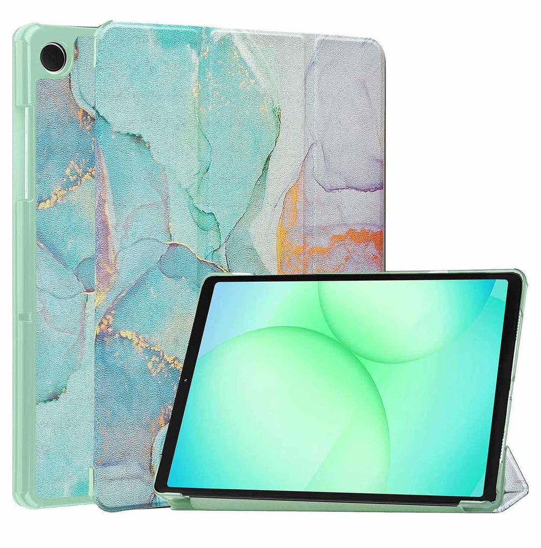 ProElite Cover for Galaxy Tab A11 8.7 inch/A9 8.7 inch Case Cover, Smart Trifold Flip case Cover for Samsung Galaxy Tab A9/A11 8.7 inch, Marble Green