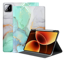 Load image into Gallery viewer, ProElite Book Cover Case for Xiaomi Mi Pad 8/Pad 8 Pro 11.2 inch case, Smart flip Book Cover for Mi Pad 8/Pad 8 Pro 11.2 inch with Pen Holder [Support Auto Sleep Wake Feature], Marble Green
