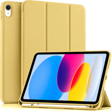 Load image into Gallery viewer, ProElite Smart Case for iPad (A16) 11th/10th Generation (2025/2022) [Auto Sleep/Wake Cover] [Left Side Pencil Holder] [Soft Flexible Case] Recoil Series - Yellow
