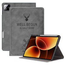 Load image into Gallery viewer, ProElite Case Cover for Xiaomi Mi Pad 8/8 Pro 11.2 inch Case, Deer Flip case Cover for Mi Pad 8/8 Pro 11.2 inch Case with Pen Holder [Auto Sleep Wake Feature], Grey
