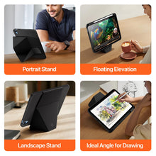 Load image into Gallery viewer, ProElite Versatile Tablet Stand case for Apple iPad A16 10th/11th Gen Case, Smart flip Case with Stable Stands with pencil holder for iPad A16 10th/11th Gen, Black
