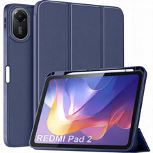 Load image into Gallery viewer, ProElite Cover for Xiaomi Redmi Pad 2 11 inch Case, Soft Flexible Flip Case Cover for Xiaomi Redmi Pad 2 11 inch with Pen Holder, Support Auto Sleep Wake, [Recoil Series] - Dark Blue
