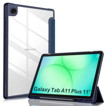 Load image into Gallery viewer, ProElite Cover for Samsung Galaxy Tab A11 Plus 11 inch 2025, Smart Flip Case Cover for Samsung Galaxy Tab A11 Plus 11 inch 2025 with Pen Holder, Dark Blue [Transparent Back]
