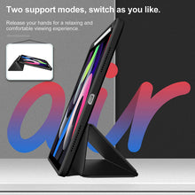Load image into Gallery viewer, ProElite Case Cover for iPad Air 11 Inch M4/M3/M2 2026/2025/2024, Air 5th/4th Gen 10.9 Inch, Hybrid Detachable Magnetic Case Cover for Apple iPad Air with Pencil Holder, Black [Transparent Back]
