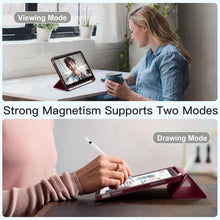 Load image into Gallery viewer, ProElite Smart Case for iPad (A16) 11th/10th Generation (2025/2022) [Auto Sleep/Wake Cover] [Left Side Pencil Holder] [Soft Flexible Case] Recoil Series - Wine
