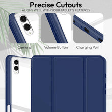 Load image into Gallery viewer, ProElite Cover for Samsung Galaxy Tab S11 Ultra 14.6 inch, Smart Flip Case Cover for Samsung Galaxy Tab S11 Ultra 14.6 inch with Pen Holder, Dark Blue [Transparent Back]
