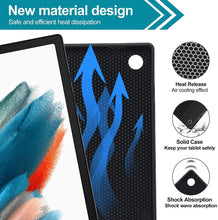 Load image into Gallery viewer, ProElite Keyboard case for Samsung Galaxy Tab S9 11 inch/S9 FE/S10 FE/S10 lite 10.9 inch, Magnetic Detachable Wireless Bluetooth Keyboard Built-in 7-Colors Backlit, Dark Blue
