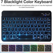 Load image into Gallery viewer, ProElite Keyboard case for Realme Pad 3 11.6 inch 2026, Magnetic Detachable Wireless Bluetooth Keyboard for Realme Pad 3 11.6 inch 2026 Built-in 7-Colors Backlit, Dark Blue
