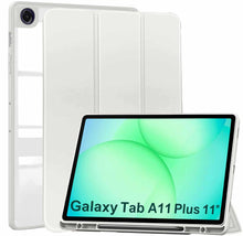 Load image into Gallery viewer, ProElite Cover for Samsung Galaxy Tab A11 Plus 11 inch 2025, Smart Flip Case Cover for Samsung Galaxy Tab A11+ 11" 2025 with Pen Holder, Grey [Transparent Back]
