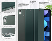 Load image into Gallery viewer, ProElite Case for iPad Air 11 Inch M4/M3/M2 2026/2025/2024, Air 5th Gen 2022/iPad Air 4th Gen 2020 10.9 Inch, Slim Hard PC Translucent Back Shell Smart Cover Fit iPad Air 11 M3/M2 &amp; Air 10.9 Case, Dark Green
