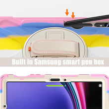 Load image into Gallery viewer, ProElite Cover for Samsung Galaxy Tab S10 Lite 10.9&quot;/S9 Fe 10.9/S10 FE 10.9&quot;/ S9/S8/S7 11&quot; Cover Case, Rugged 3 Layer Armor case Cover and Rotating Kickstand, Rainbow Pink
