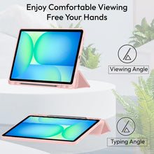 Load image into Gallery viewer, ProElite Cover for Galaxy Tab S9 FE Plus/S9 Plus/S10+ 12.4" Cover, Soft Flexible Flip Case Cover with S Pen Holder for Samsung Galaxy Tab S9/S9 Plus/S10+ 12.4 inch, [Recoil Series]- Pink
