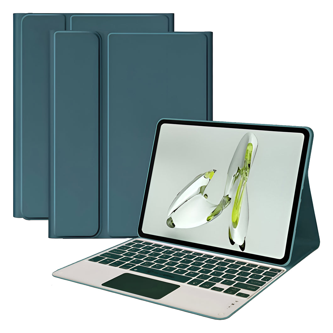 ProElite TouchPad Keyboard case for OnePlus Pad Go 11.35 inch, Magnetic Detachable Wireless Bluetooth TouchPad Keyboard Built-in 7-Colors Backlit, Dark Green (Will NOT FIT OnePlus Pad 11.61)
