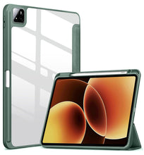 Load image into Gallery viewer, ProElite Cover for Xiaomi Mi Pad 8/Pad 8 Pro 11.2 inch case Cover, Transparent Flip Case for Mi Pad 8/Pad 8 Pro 11.2 inch with Pen Holder (Supports Auto Sleep Wake Function), Dark Green
