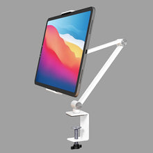 Load image into Gallery viewer, ProElite Foldable Adjustable 360 Degree Aluminum Desk Holder Tablet Stand for Apple iPad, iPhones, Galaxy Tab, Xiaomi Pad, Redmi Pad, Realme, Oneplus Pad,Lenovo Tab, Kindle Upto 12.9 inch, Space Grey
