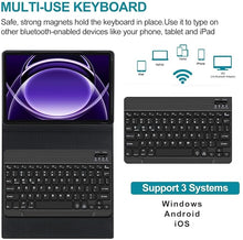 Load image into Gallery viewer, ProElite Keyboard case for Realme Pad 2 Lite 10.95 inch, Magnetic Detachable Wireless Bluetooth Keyboard Realme Pad 2 Lite 10.95 inch, Dark Green
