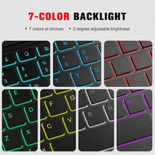 Load image into Gallery viewer, ProElite TouchPad Keyboard case for Motorola Pad 70 12.1 inch 2026, Magnetic Detachable Wireless Bluetooth TouchPad Keyboard for Moto Pad 70 12.1 inch 2026 [Built-in 7-Colors Backlit], Black
