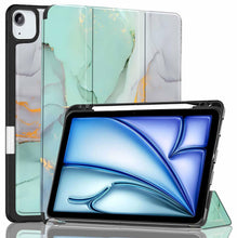 Load image into Gallery viewer, ProElite Case Cover for Apple iPad Air 13 M4/M3/M2 2026/2025/2024 &amp; Pro 12.9 inch Cover, Pencil Case for iPad Air 13 &amp; Pro 12.9 with Pencil Holder [Soft Flexible Case] Recoil Series - Marble Green

