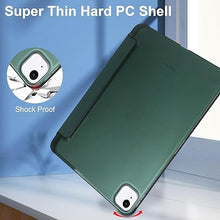 Load image into Gallery viewer, ProElite Case Cover for Apple iPad Air 13 2025/2024 M3/M2 Cover, Smart Flip Case for Apple iPad Air 13 inch M3/M2 with Pencil Holder, Translucent Back, Dark Green
