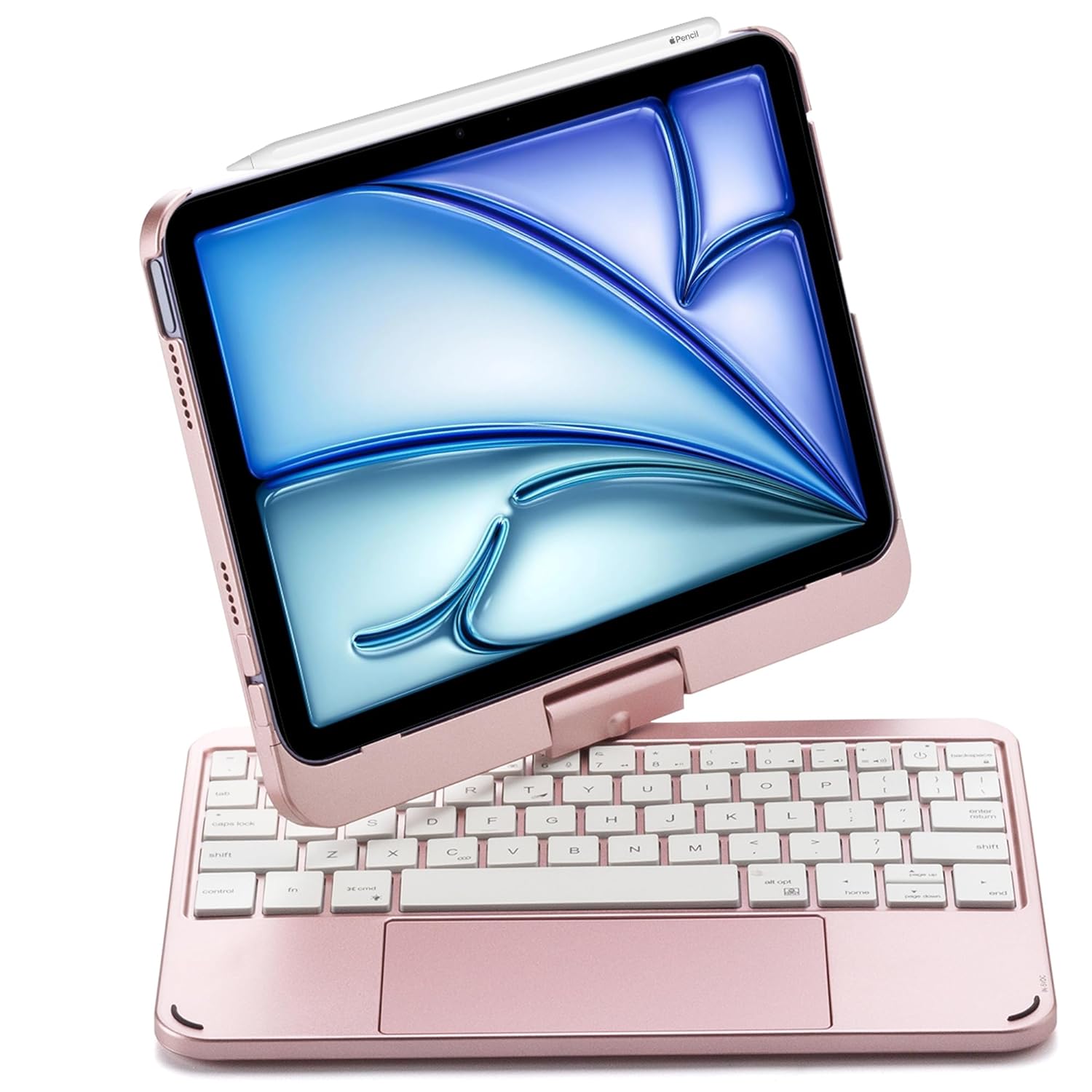 Pink Ipad Pro 2021 11 Inch Case With Keyboard ProElite Rotatable