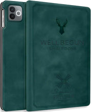 Load image into Gallery viewer, ProElite Cover for Realme Pad 3 11.6 inch 2026 Cover Case, Deer Flip case Cover for Realme Pad 3 11.6 inch 2026 Tablet, Dark Green

