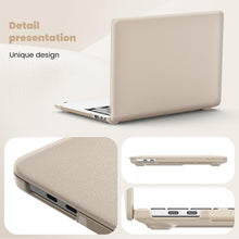 Load image into Gallery viewer, ProElite Case for MacBook Pro 13 inch M2 2024, 2023, 2022-2016 A2338 M1 A2251 A2289 A2159 A1989 A1708 A1706, Slim Leather Case with Foldable stand, Gold
