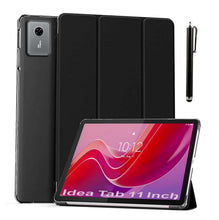 Load image into Gallery viewer, ProElite Case Cover for Lenovo idea Tab 11 inch Cover, Smart Flip Case Lenovo idea Tab 11 inch 2025 Tablet Translucent Back with Stylus Pen, Black
