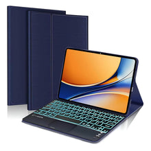 Load image into Gallery viewer, ProElite TouchPad Keyboard case for Realme Pad 3 11.6 inch 2026, Magnetic Detachable Wireless Bluetooth TouchPad Keyboard for Realme Pad 3 11.6 inch 2026 Built-in 7-Colors Backlit, Dark Blue
