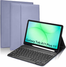 Load image into Gallery viewer, ProElite Keyboard case Cover for Samsung Galaxy Tab A11 Plus 11 inch with S Pen Holder Magnetic Detachable Wireless Bluetooth Keyboard Case, Lavender
