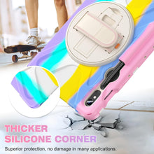 Load image into Gallery viewer, ProElite Cover for Samsung Galaxy Tab S10 Lite 10.9&quot;/S9 Fe 10.9/S10 FE 10.9&quot;/ S9/S8/S7 11&quot; Cover Case, Rugged 3 Layer Armor case Cover and Rotating Kickstand, Rainbow Pink
