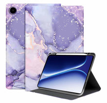 Load image into Gallery viewer, ProElite Book Case Cover for OnePlus Pad Go 2 12.1 inch,Smart flip case Book Cover for OnePlus Pad Go 2 12.1 inch Tablet with Pen Holder, Marble Purple
