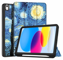 Load image into Gallery viewer, ProElite Smart Case for iPad (A16) 11th/10th Generation (2025/2022) [Auto Sleep/Wake Cover] [Left Side Pencil Holder] [Soft Flexible Case] Recoil Series - Starry Night
