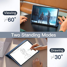 Load image into Gallery viewer, ProElite Cover for Samsung Galaxy Tab S9 FE/S10 FE 10.9/S9 11 inch Case Cover, Smart Flip Case Cover for Samsung Galaxy Tab S10 FE/S9 FE 10.9/S9 11 inch Translucent Back with S Pen Holder, Dark Blue
