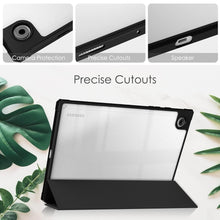 Load image into Gallery viewer, ProElite Cover for Samsung Galaxy Tab A9 Plus 11 inch Cover Case, Smart Flip Case Cover for Samsung Galaxy Tab A9+ 11 inch with S Pen Holder, Marble Green [Transparent Back]
