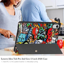 Load image into Gallery viewer, ProElite Cover for Lenovo Idea Tab Pro 2nd Gen 13 inch 2026 Cover Case, Slim Trifold Flip case Cover for Lenovo Idea Tab Pro 2nd Gen 13 inch (Support Auto Sleep Wake), Hippy
