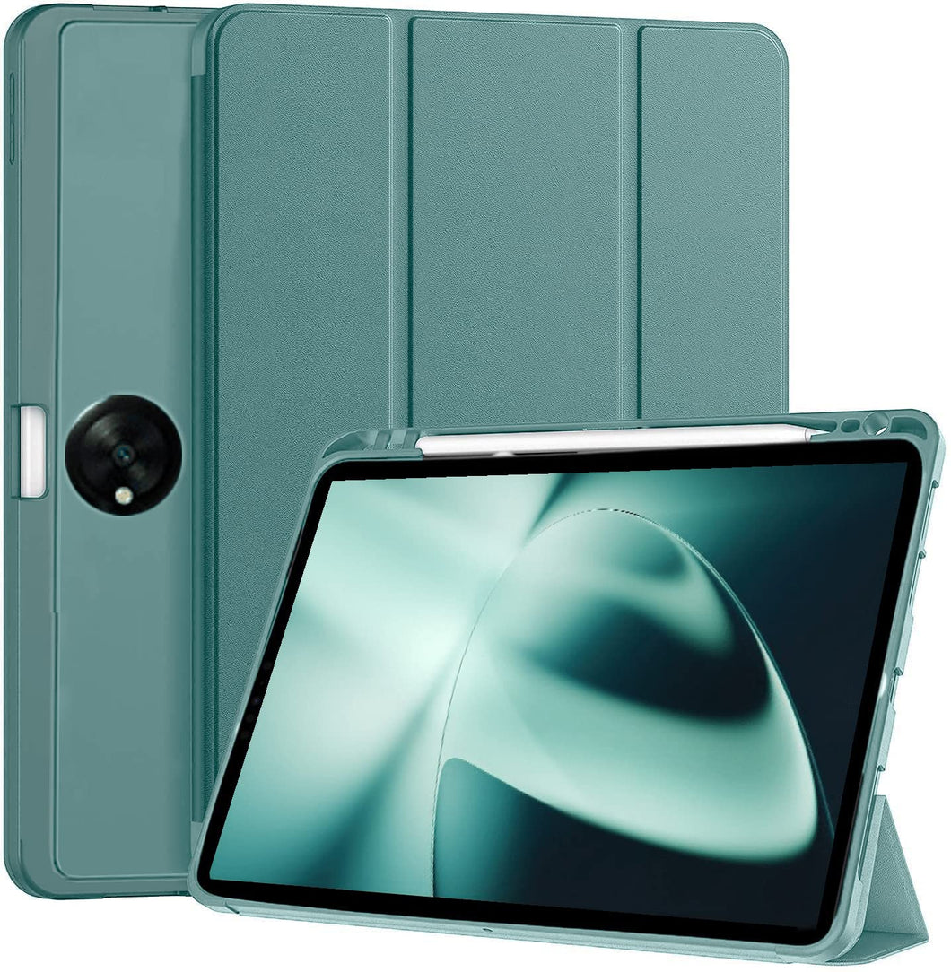 ProElite Smart Case for OnePlus Pad 11.6 inch, Auto Sleep/Wake Cover with Pen Holder [Soft Flexible Case] Recoil Series - Dark Green