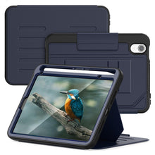 Load image into Gallery viewer, ProElite Case Cover for Apple iPad Mini 6/Mini 7 8.3 inch, Smart Magnetic Shockproof Protective Case for Apple iPad Mini 6/Mini 7 8.3 inch 5 Stable Stands with Pencil Holder, Dark Blue
