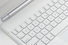 Load image into Gallery viewer, ProElite Magnetic Bluetooth TouchPad Keyboard case for Apple iPad (A16) 11th/10th Gen 2025/2022, Floating Cantilever Design with Built-in Colourful Backlit Keyboard, White
