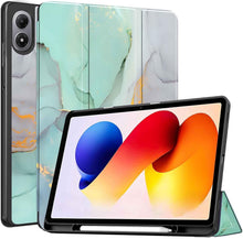 Load image into Gallery viewer, ProElite Cover for Xiaomi Redmi Pad 2 Pro 12.1 inch Case, Soft Flexible Flip Case Cover for Xiaomi Redmi Pad 2 Pro 12.1 inch with Pen Holder, Support Auto Sleep Wake, [Recoil Series] - Marble Green
