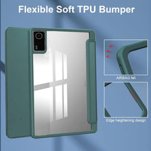 Load image into Gallery viewer, ProElite Case Cover for Redmi Pad SE 11 inch Cover, Transparent Flip Case for Redmi Pad SE 11 inch [Supports Auto Sleep Wake Function], Dark Green
