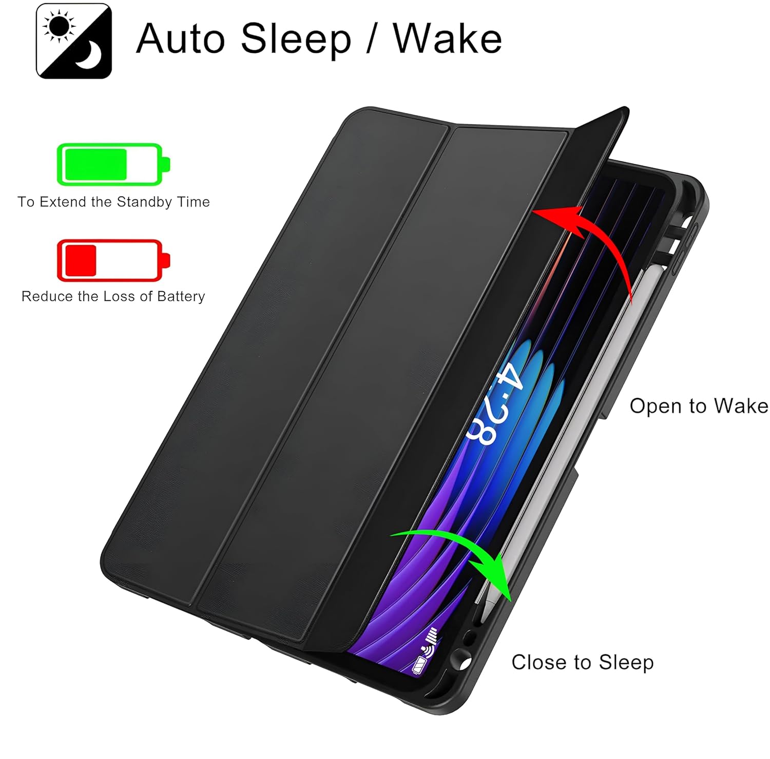 Silicone Tablet Case 360 Rotating Kickstand/Handle And